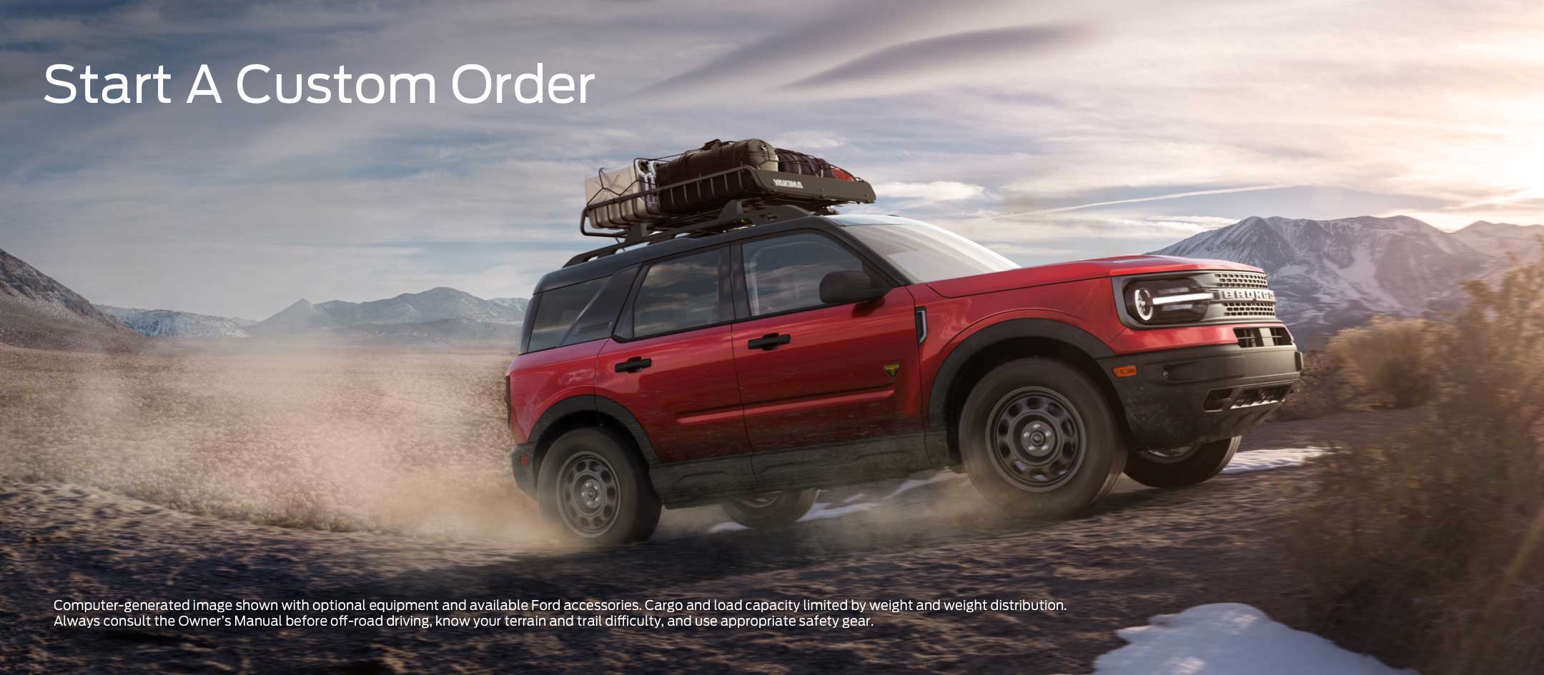 Start a Custom Order - Red Bronco Sport